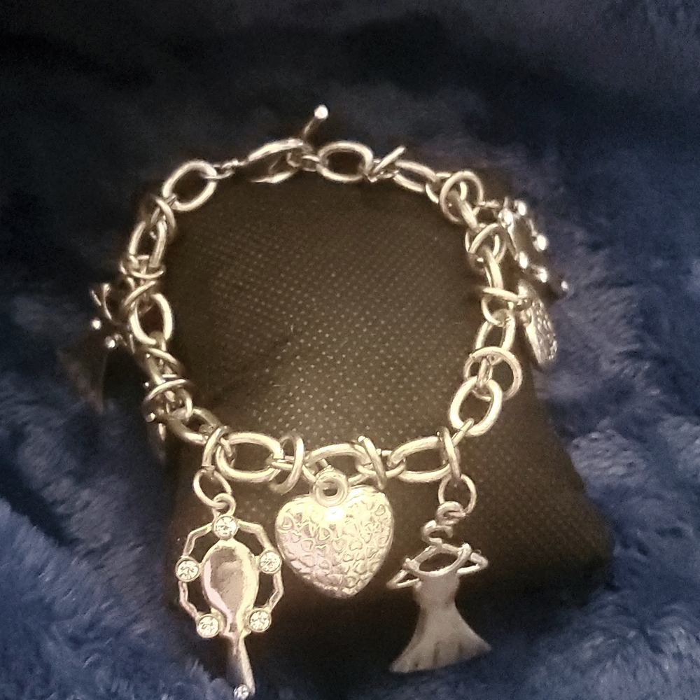 8” Silver Charms Bracelet
